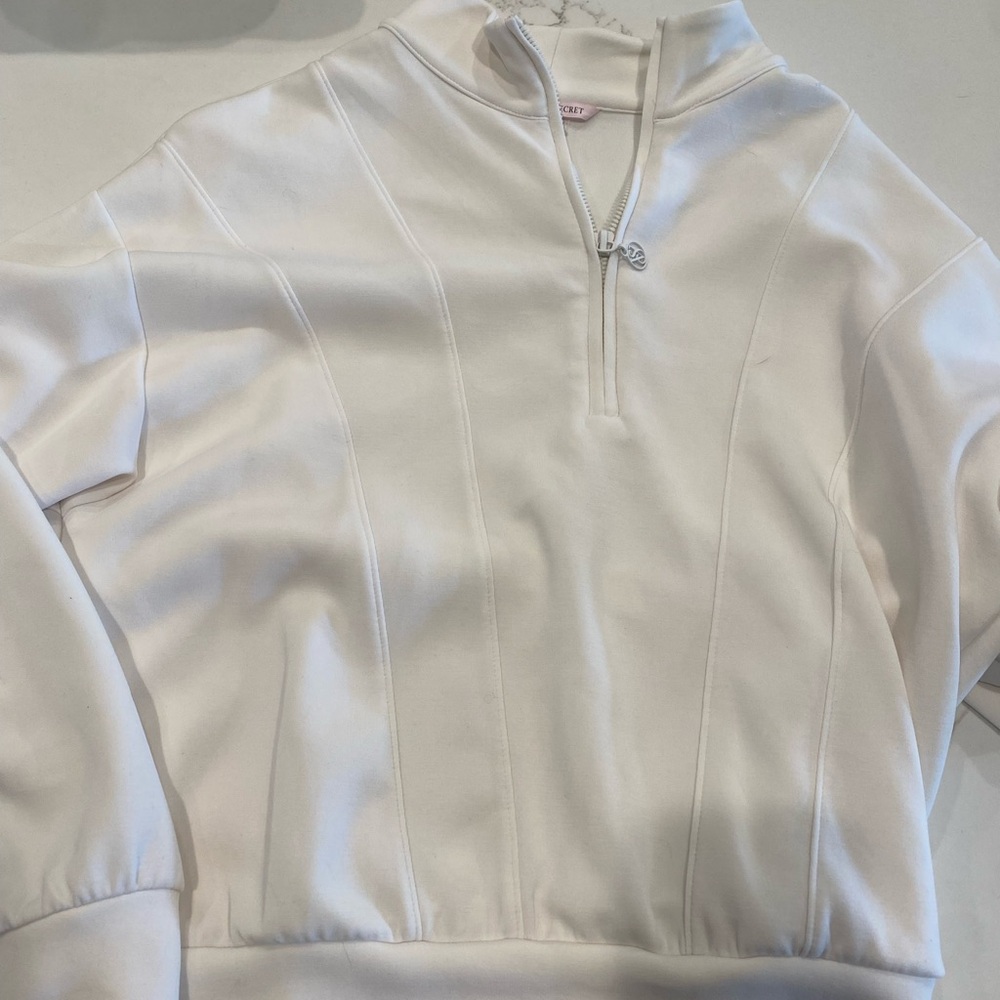 Victoria Secret Cream Quarter Zip
